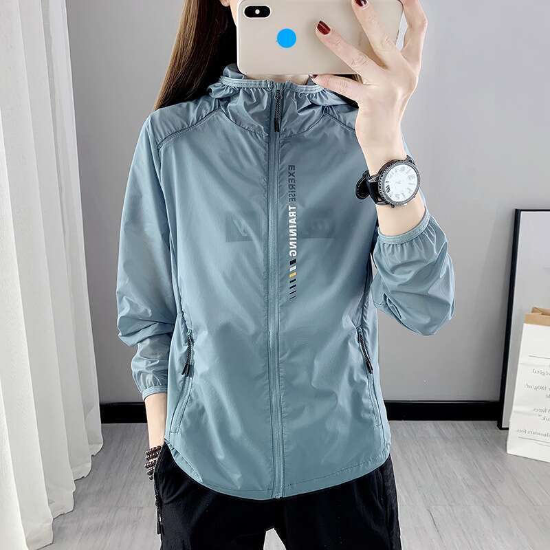 Breathable And Splash Proof Sun Protection Clothing Women, Sweat Wicking Windbreaker For Men, Summer Lightweight Long_voghion.com