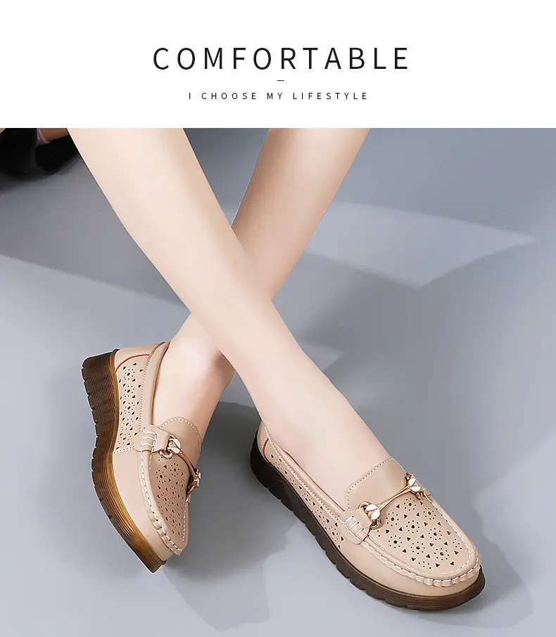 Women's Casual Shoes Comfortable Soft Sole Flat Slip-on Shoes_voghion.com