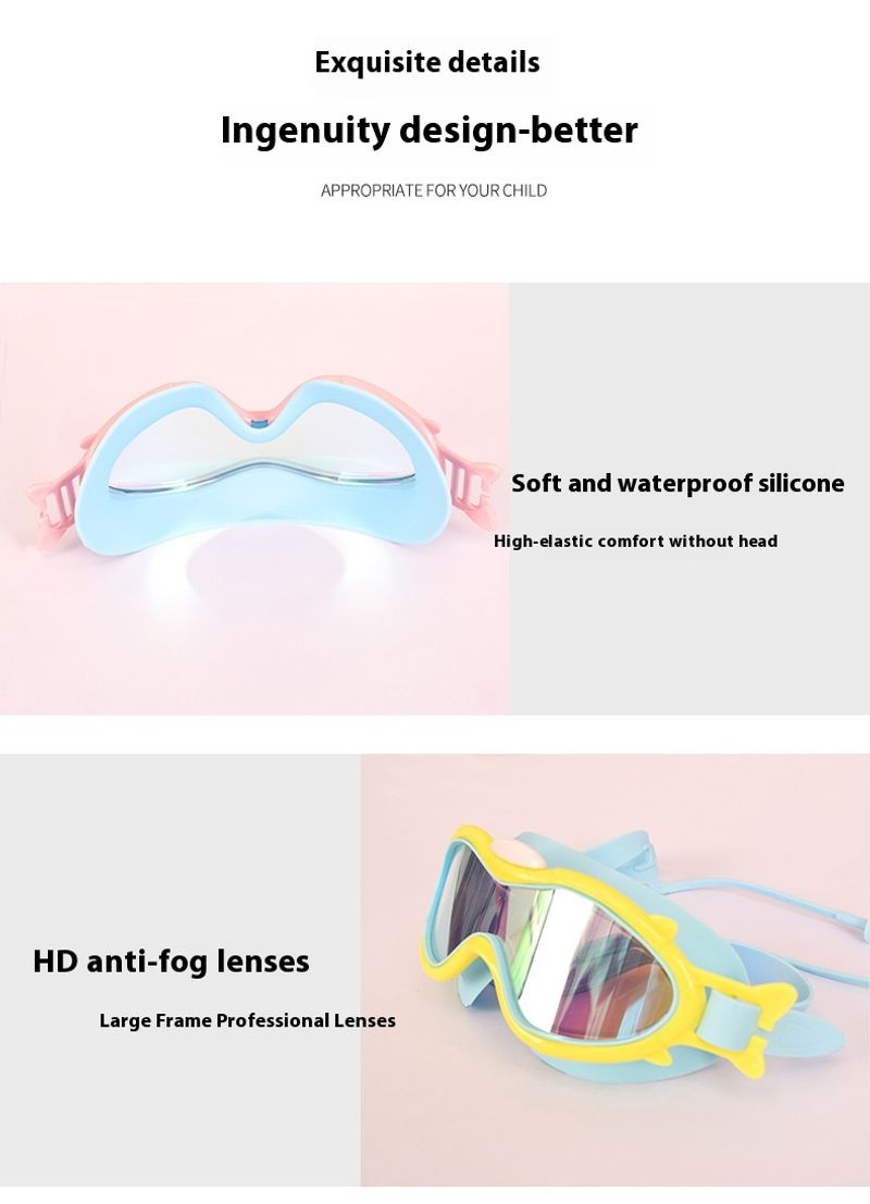 Hot selg new children's aron PC anti fog swimming waterproof goggles_voghion.com
