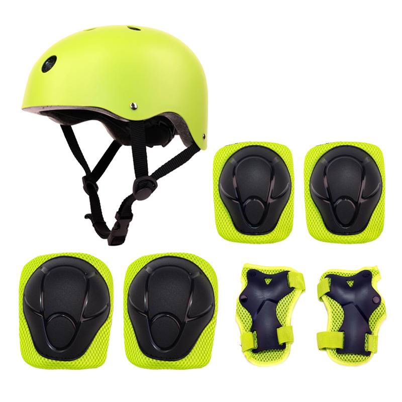 Casco e attrezzatura protettiva per pattinaggio a rotelle per bambini - Kit di sicurezza da 7 pezzi per ragazzi e ragazze (dai 3 ai 15 anni) - Leggero e regolabile per lo skateboard_voghion.com