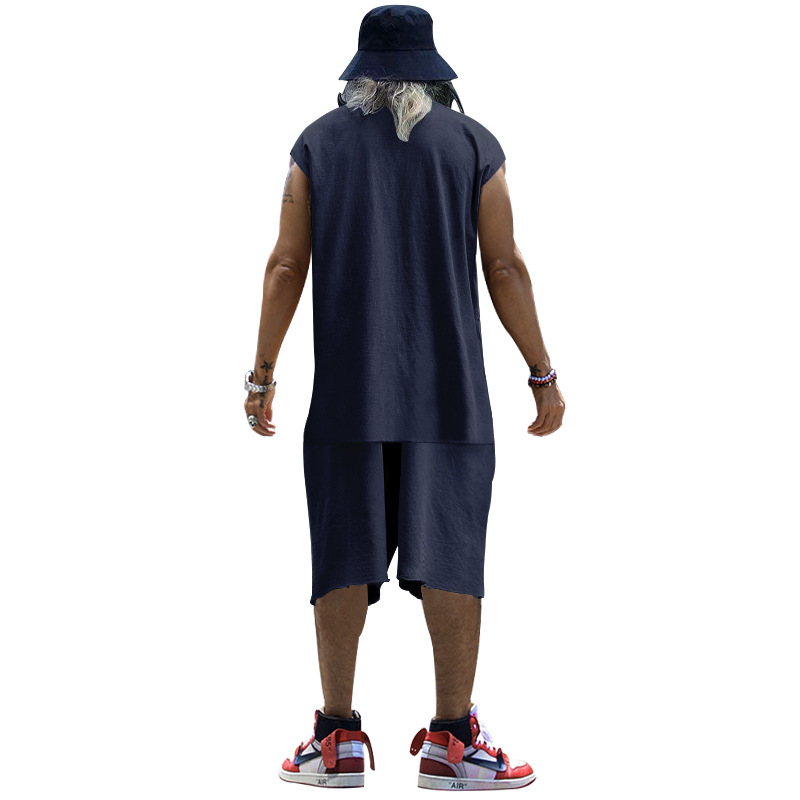 Herren Casual Set Mit T-shirt Und Shorts Sport Freizeit Anzug_voghion.com