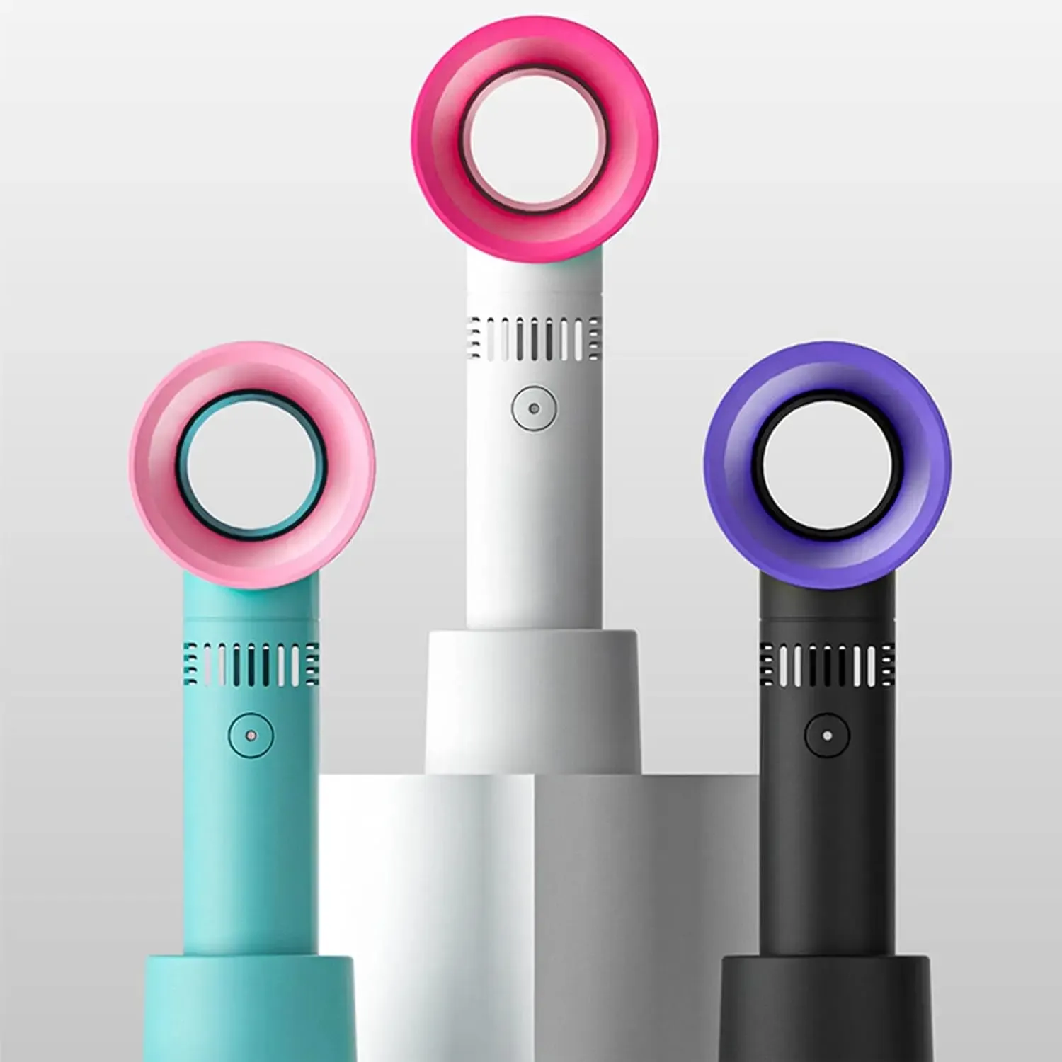 Premium Bladeless Handheld Fan - 3 Speeds USB Travel & Office_voghion.com