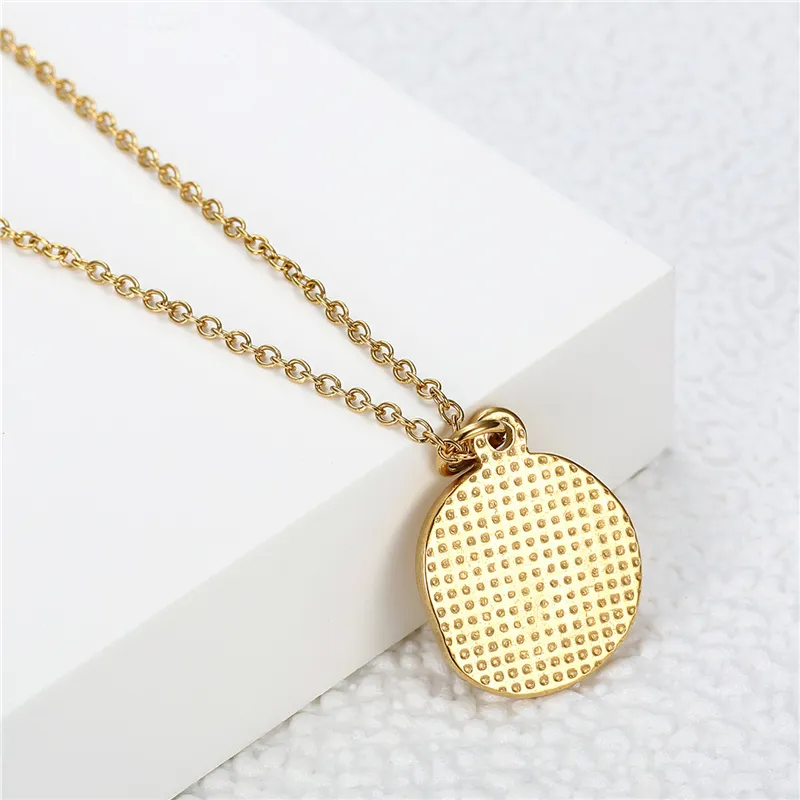 Coliere cu pandantiv simple Ins Metal rotund insecte colier elegant femei oțel inoxidabil claviculă lanț modă punk_voghion.com