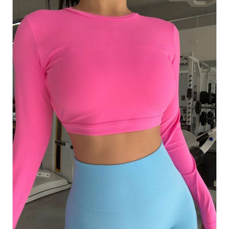 【2645 Mensen Collectie】 Lange Sexy Hete Meid Met Borstkussen, Rugloze Yogakleding, Fitnesstraining, Trendy Lange_voghion.com