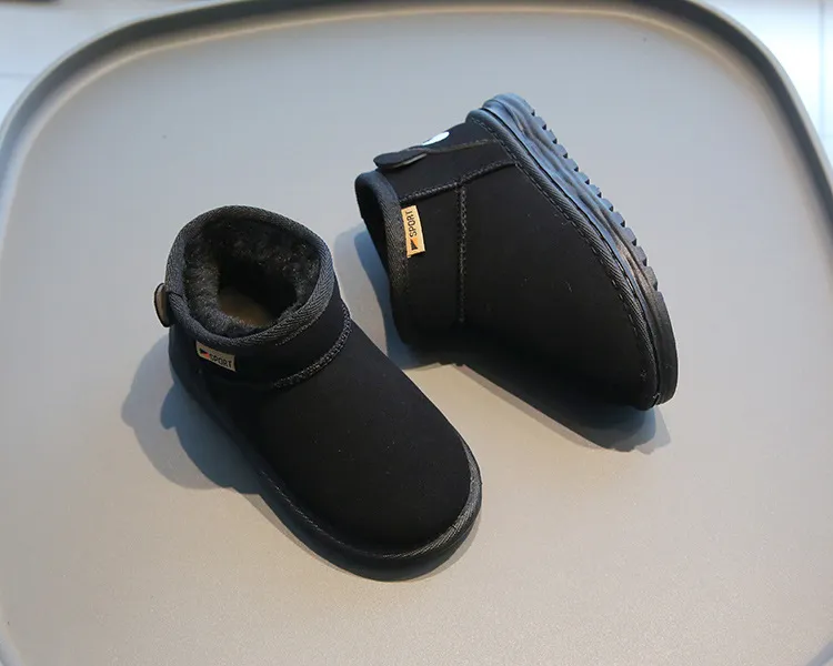 Fashion Children Casual Girls Boys Snow Warm Kids Boots Boy Winter Cashmere Cotton Shoes Sneakers_voghion.com