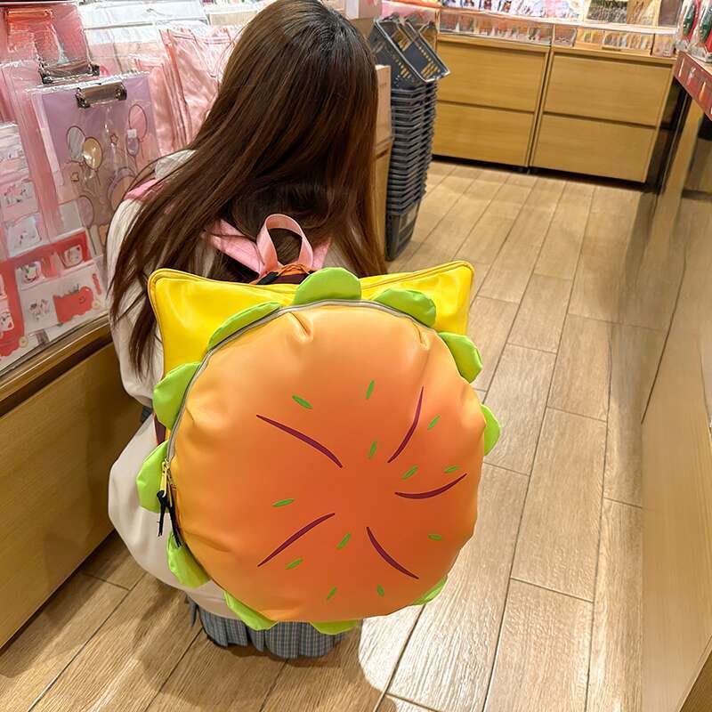 Campus Studenten Same Cheese Niedliche Burger-Ersatzrucksäcke mit großer Kapazität_voghion.com