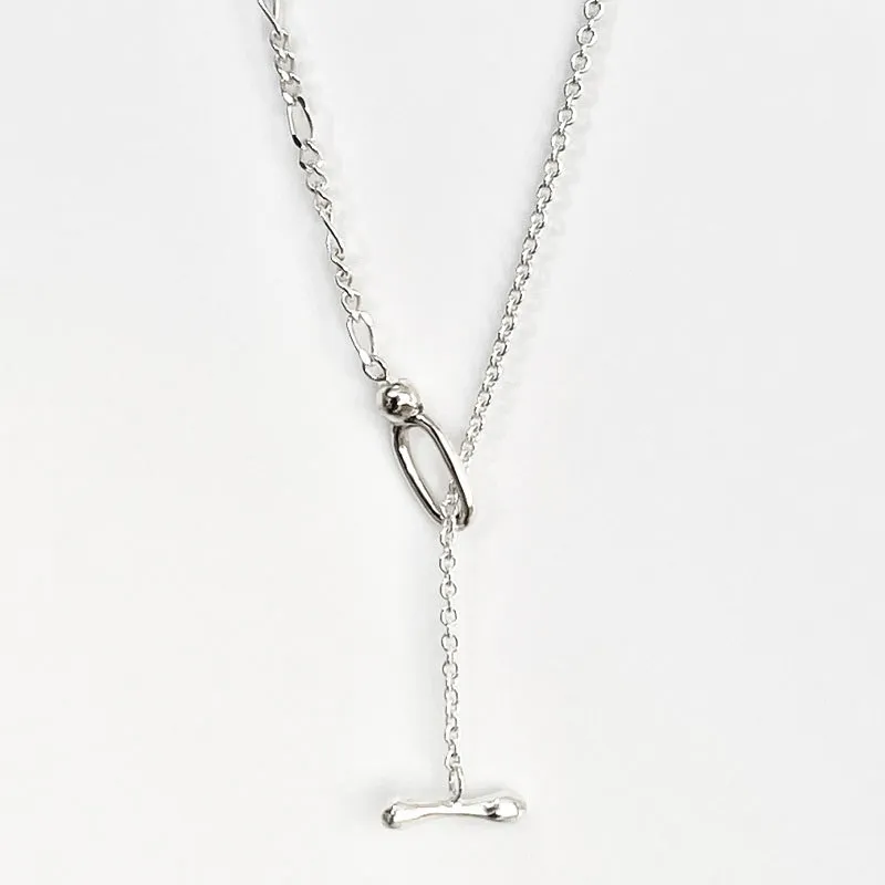 Chains Minimalist OT Clasp Necklace For Women Couple Korean Trendy Classic Temperament Clavicle Chain Anniversary_voghion.com