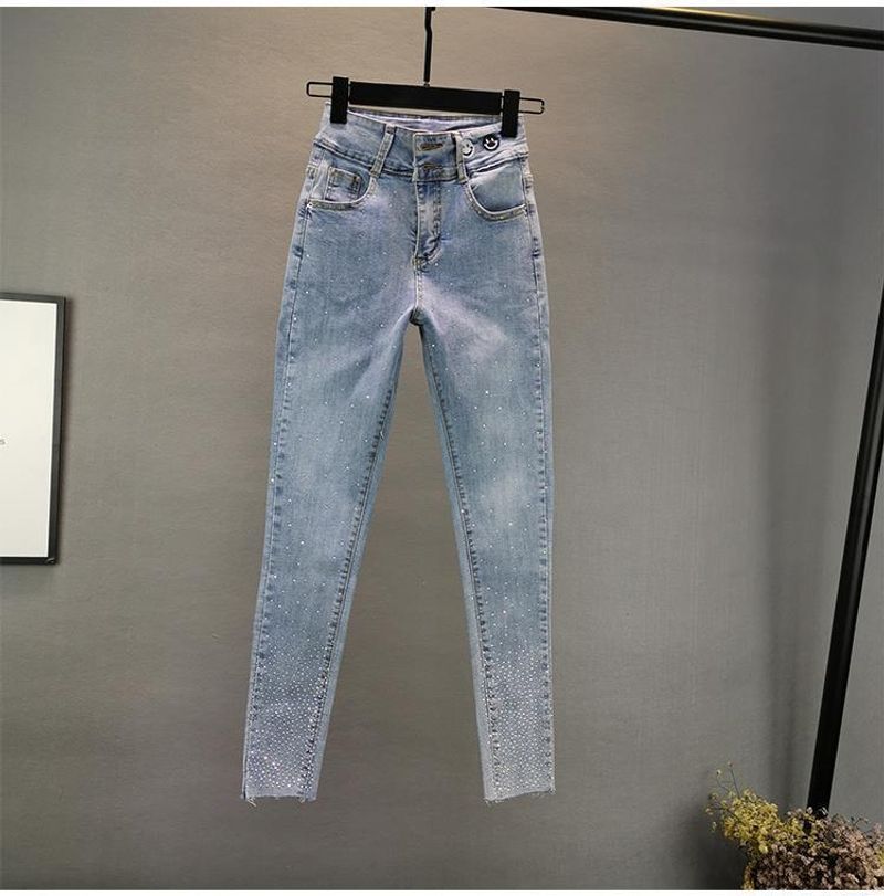 Kvinnors nya, stretchiga slim fit kraftiga hetborrade pennbyxor för kvinnor_voghion.com