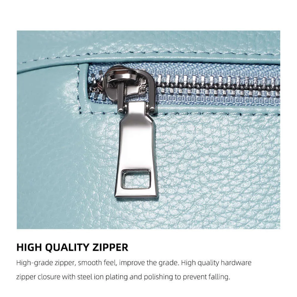 Zency Small Leather For Women Simple Casual Handba With Zip Pockets Adjustable Strap Shoulder Cross Body Purse Roomy_voghion.com