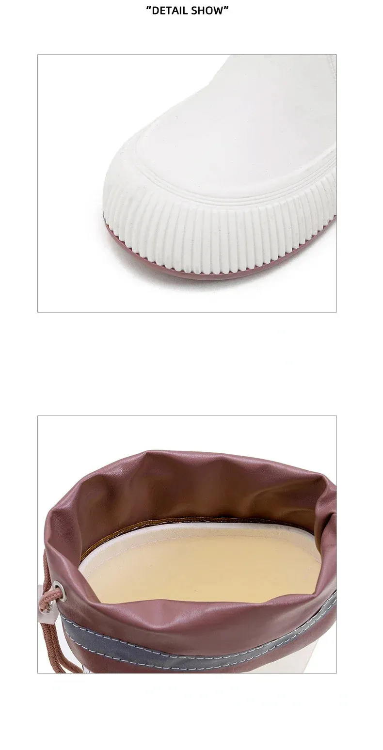 Stivali da pioggia antiscivolo, alla moda, leggeri, morbidi, da pesca all'aperto, suola spessa, impermeabili, alla moda, comodi 2024 240704_voghion.com