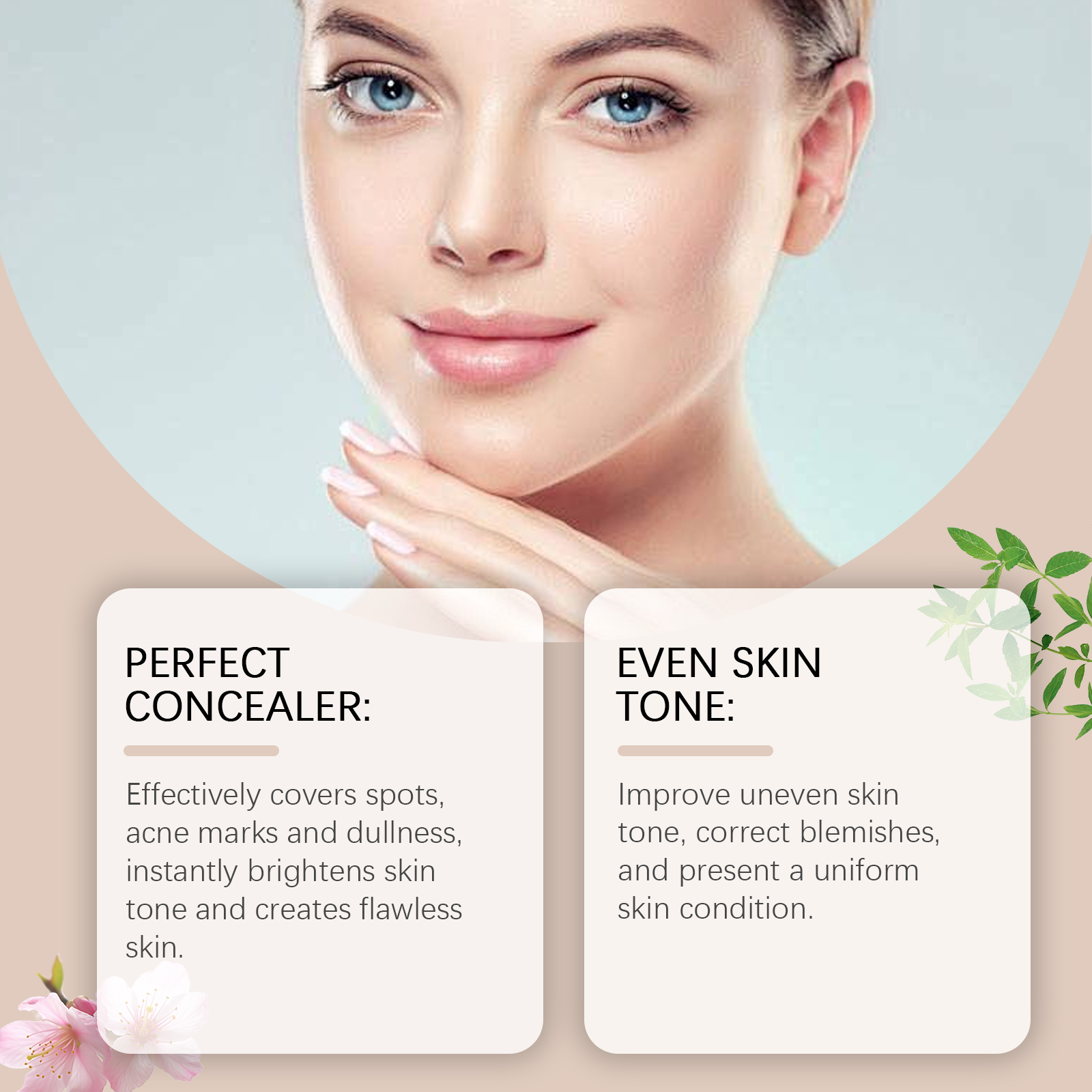 EELHOE Brightening Tone-Up Cream Lightweight Natural Coverage Skincare-Infused Concealer For No-Makeup Flawless Finish & Radiant Skin_voghion.com
