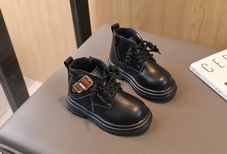Toddler Kids Autumn Winter New Child Shoes Littlesprouts Girls Baby Brown Boys Casual Soft Soled Short Boots Sizes 21 -_voghion.com