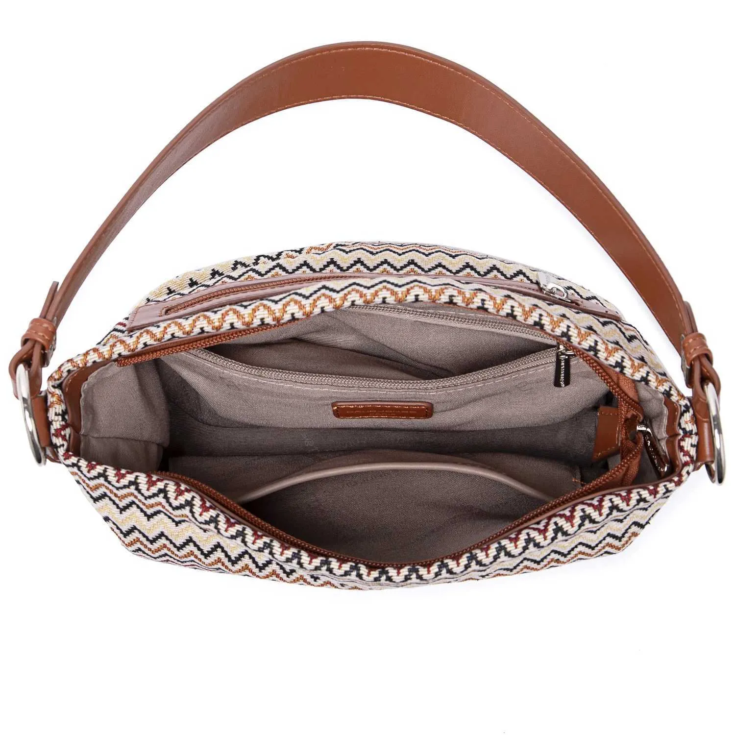 David Jones Original Stilvolle Handtaschen für Frauen Marke Schulter Messenger Weiche Polyester Top Griff Tasche Crossbody_voghion.com