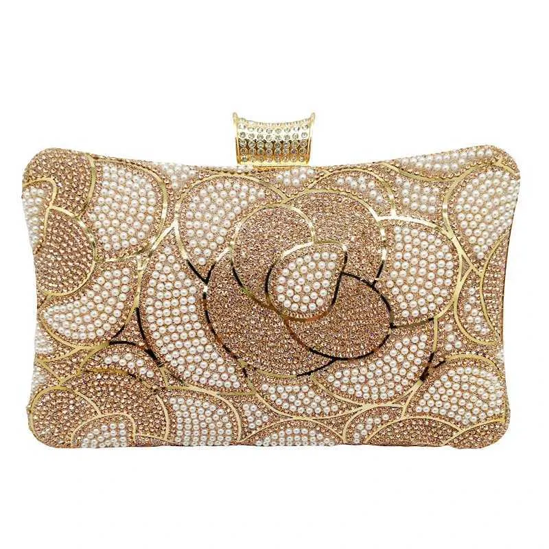 Sac à main de soirée pour femme, pochette de soirée en cristal à la mode et élégante pour mariage_voghion.com