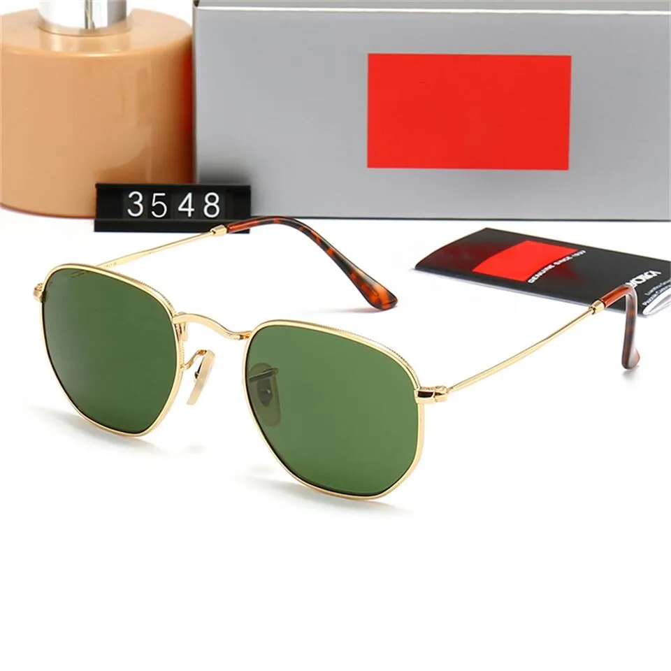 Hexagonal Sunglasses For Men And Women Classic Metal Frame Eyewear_voghion.com