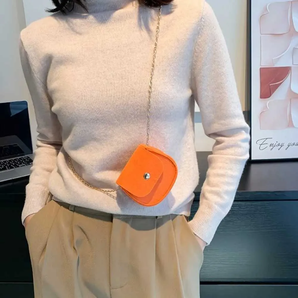 Genți de mână pentru femei, model mini cu piatră, model din pâslă, design de designer, lanț cu închidere, pungi mici, portofel cu un singur pătrat_voghion.com