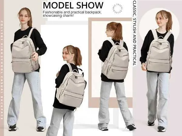 Nylon Rucksack Für Damen Und Herren Leichter Reiserucksack_voghion.com