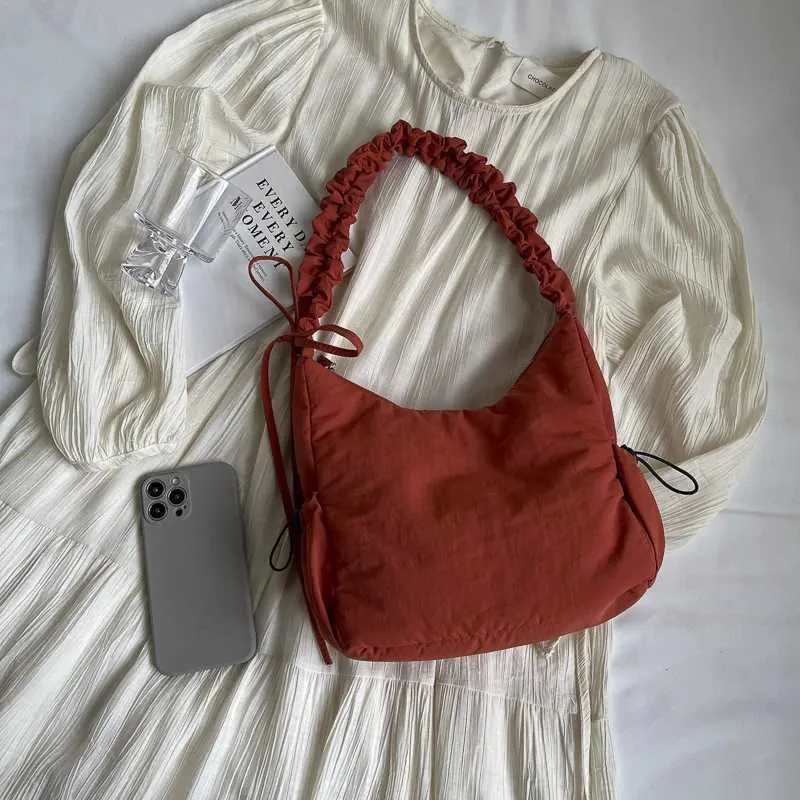 Dames schoudertas hobo tas shopper van zachte stof_voghion.com