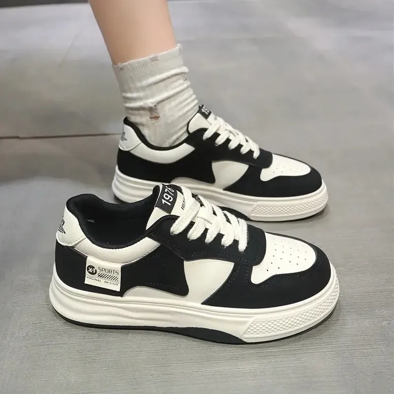 Women Platform Vulcanized Sneakers Comfortable Casual Trainers_voghion.com