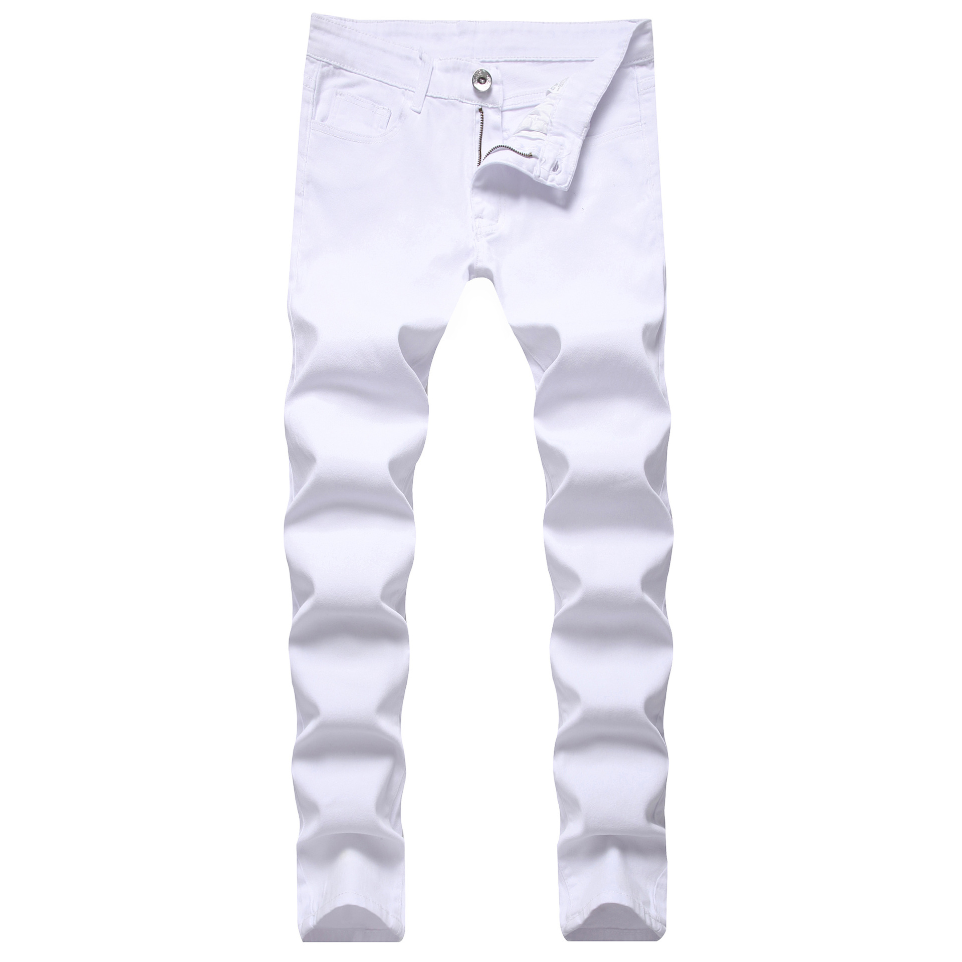 Men's Clothing Jeans, Slim Fit, Casual, Black And White, Trendy.