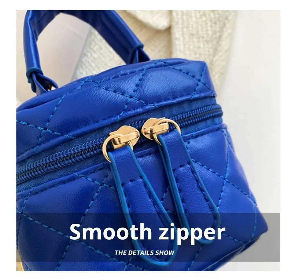 Gesteppte Mini Umhängetasche Mit Kette Und Karomuster Handtasche_voghion.com