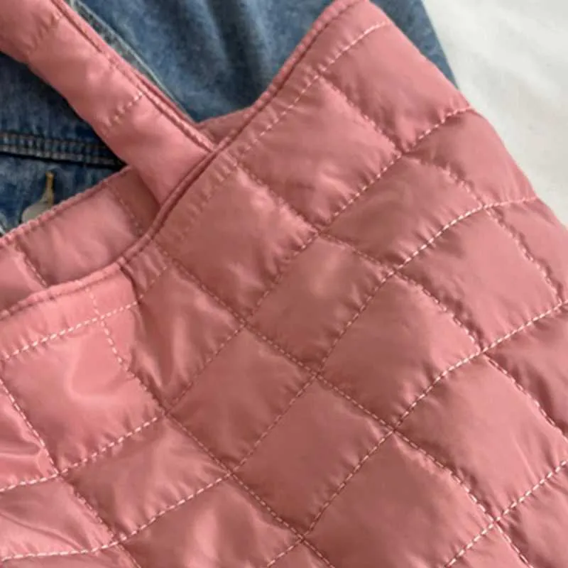 Winter New Waterproof Space Cotton Shoulder For Women Large Capacity Handbag Shopping Tote Lady Crossbody Bag_voghion.com