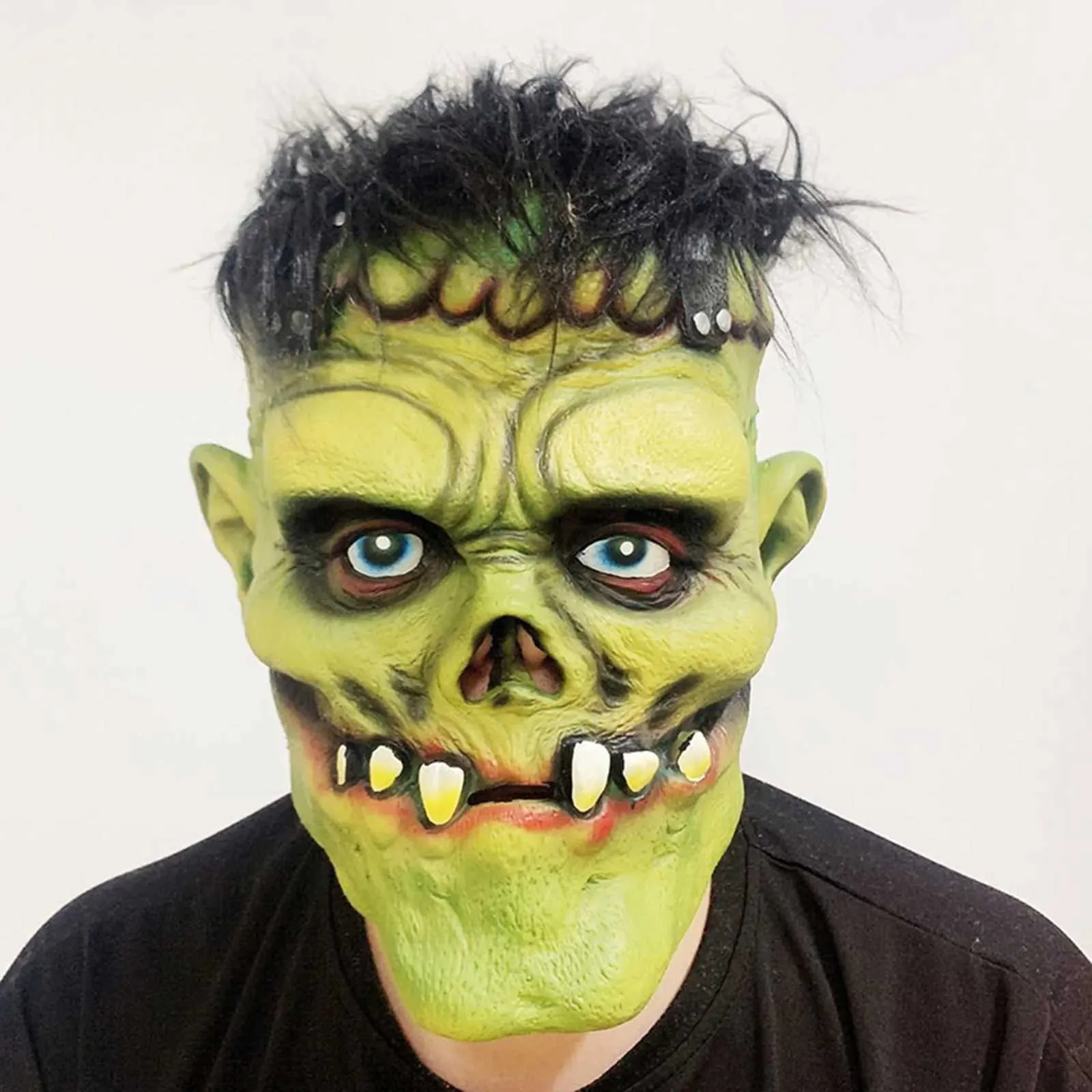 Máscaras de terror de Halloween para adultos, máscara de vampiro, zombi, monstruo, disfraz de látex, fiesta de carnaval, casco de cabeza completa, casa embrujada_voghion.com