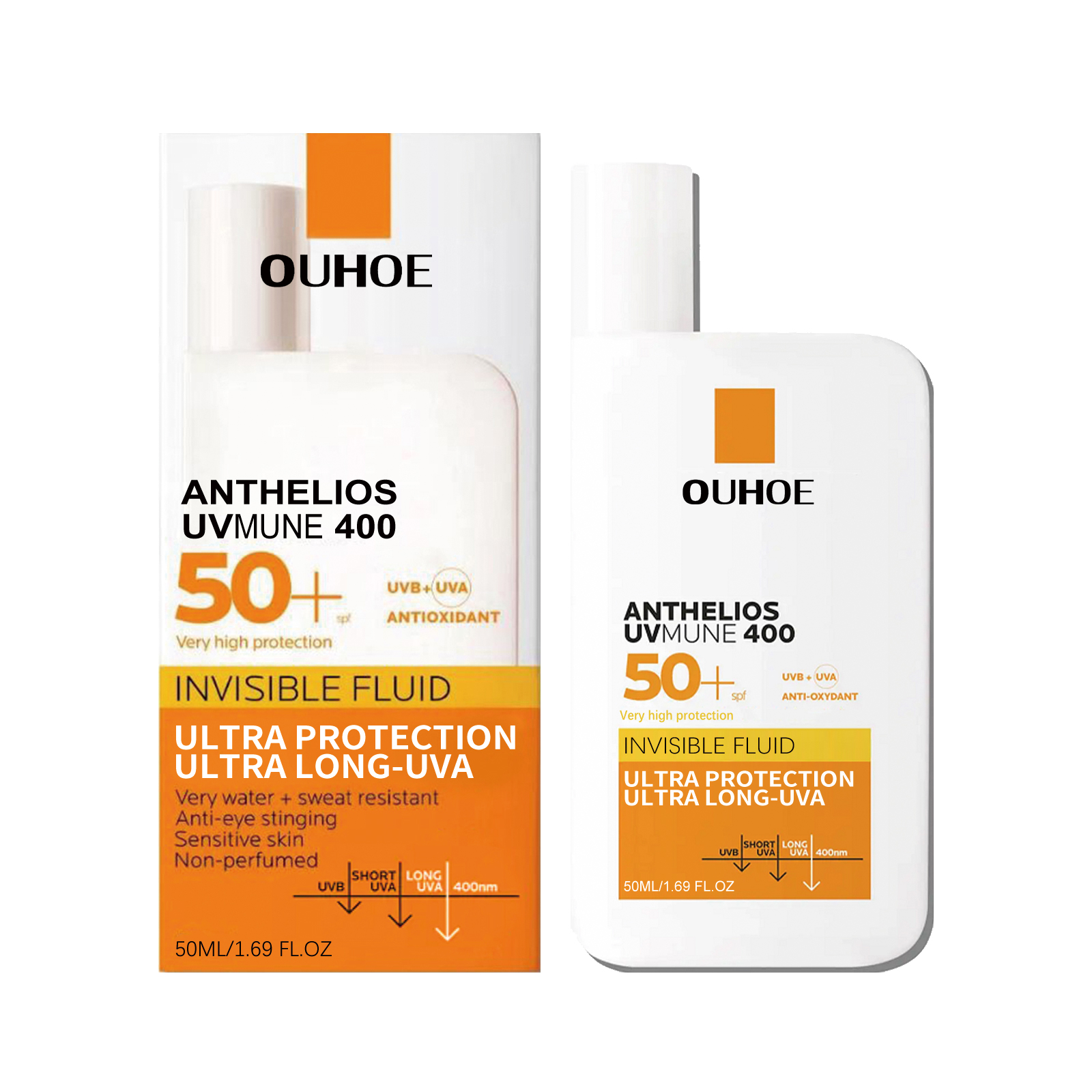 OUHOE Flüssige Schutzcreme, UV-schützende Feuchtigkeits- und Reparaturcreme für die Gesichtshaut im Sommer im Freien_voghion.com