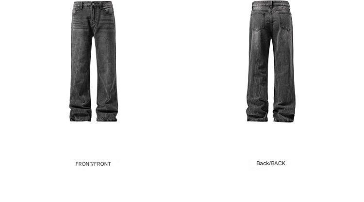 Herrenbekleidung ​​Herren-Bootcut-Jeans in Weiß – Lightning Wash & Embroidery Denim (Artisan Edition)​​_voghion.com