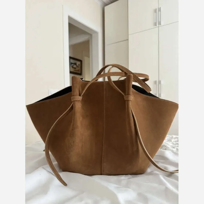 Per le donne Designer Nubuck Pelle Spalla Grande Capacità Aperta Tote Manico Superiore Tracolla Borse E Portafogli_voghion.com