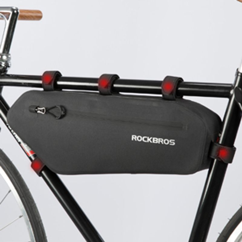 ROCKBROS velosipēda ūdensizturīgā rāmja trīsstūra soma apm. 4L DHL_voghion.com