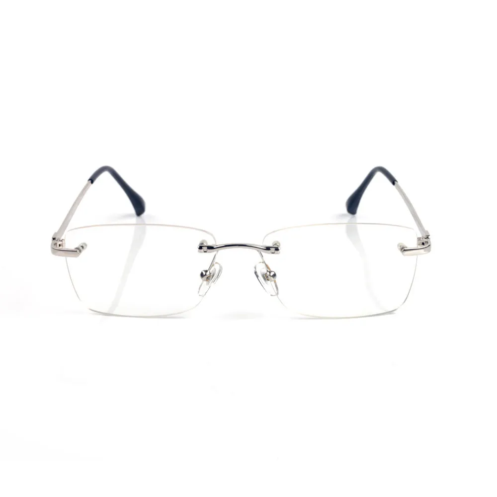 Designer Sunglasses Eyeglasses frames temples with Metal Frameless Rimless rectangular shape for men woman eyewear_voghion.com