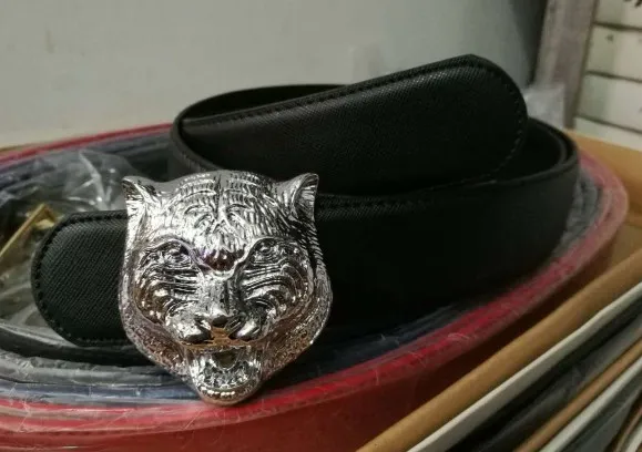 2018 Hochwertiger Marken-Designer-Modegürtel für kupferne Tigerkopf-Taillengürtel aus Rindsleder für Männer und Frauen_voghion.com
