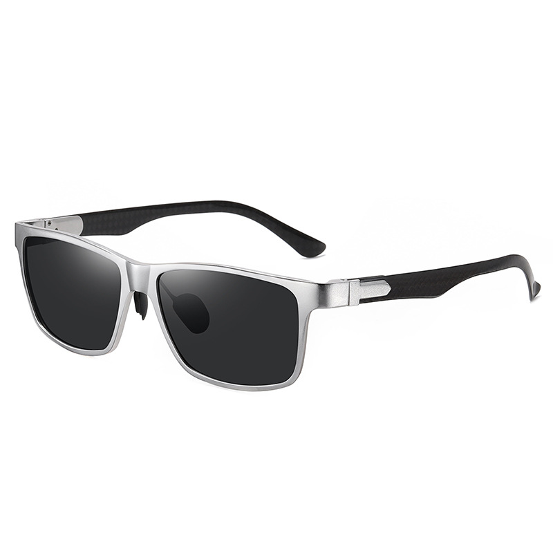 Aolong Nuovi occhiali da sole polarizzati in alluminio e magnesio, colorati, in fibra di carbonio, per uomo e donna, alla moda, con cambio colore notturno_voghion.com