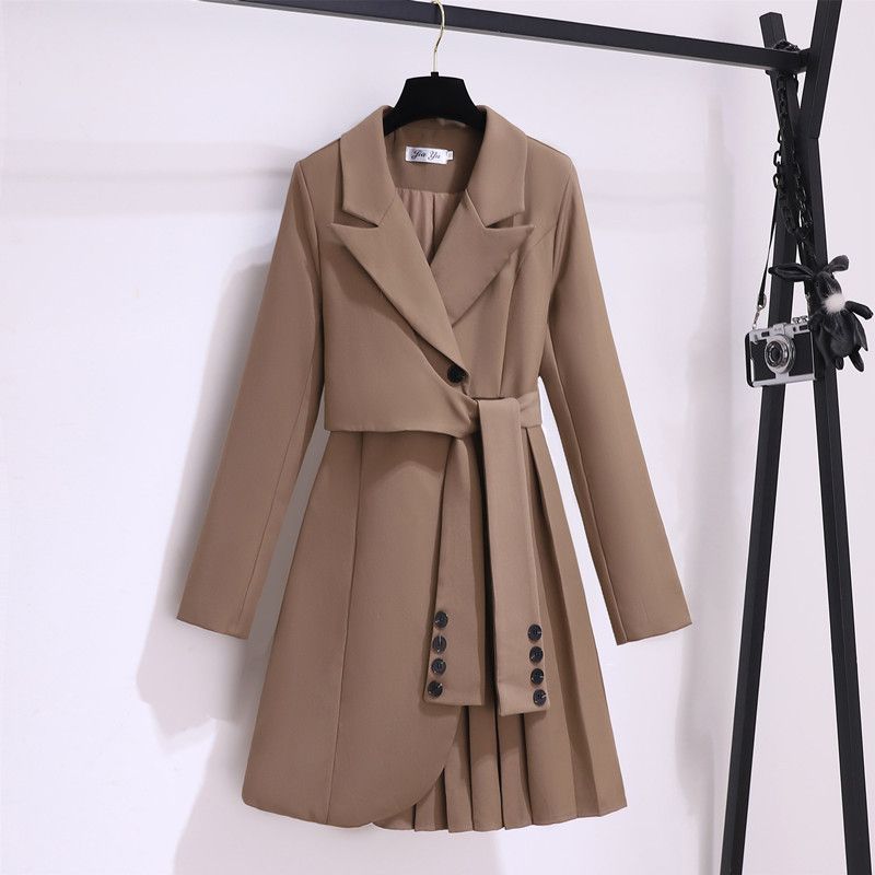 Damenbekleidung Design Nischentaille Schmales Kleid_voghion.com