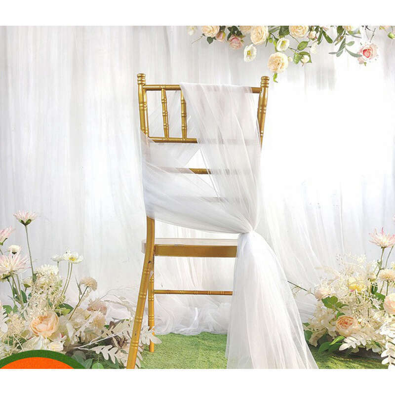 New Back Swiss Wedding White Yarn Bamboo Chair Decoration Background_voghion.com