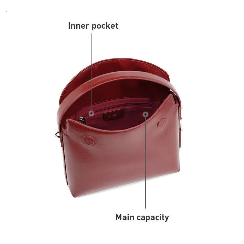 LA FESTIN Original 2023 Neue Handtasche Damen Schulter Crossbody Damen Leder Tragbare Eimer Marke Tasche_voghion.com