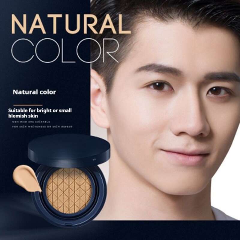 Men's Air Cushion BB Foundation Foundation Cream Acne Powder Nude Makeup Foundation Foundation Cream Natural Makeup Set_voghion.com