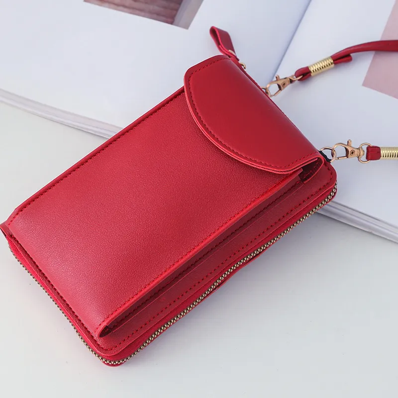 Yogodlns Lässige Handy-Umhängetasche für Frauen aus PU-Leder, multifunktionale Messenger-Handtasche mit Klappe, Damentasche_voghion.com