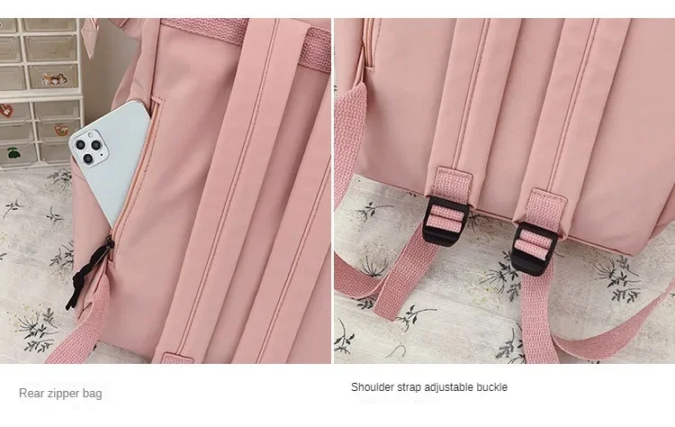 2024 Damen-Laptop-Rucksäcke in Bonbonfarben, süße Kawaii-Schultaschen für japanische Reise-Camping-Rucksäcke für Teenager_voghion.com