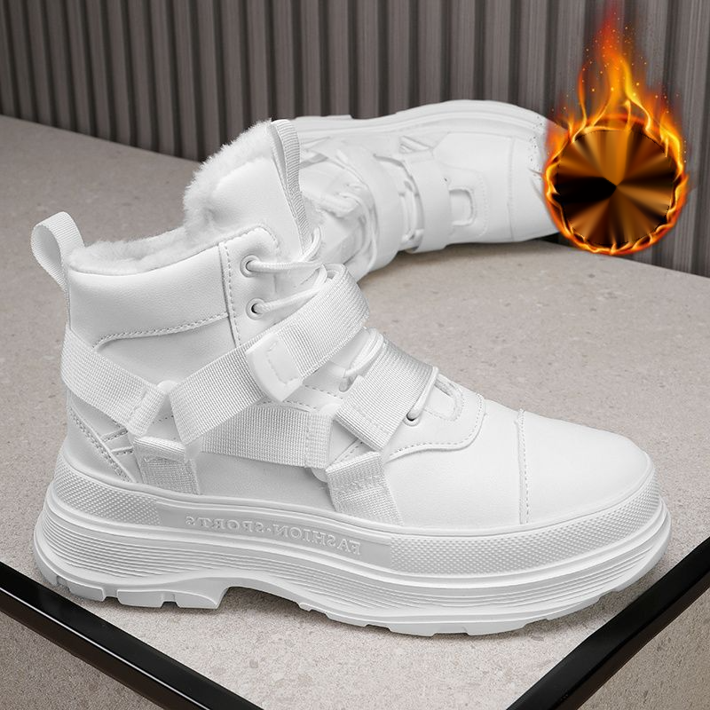【 Niedriger Preis im Internet 】 Schuhe Herren Winter Neue Outdoor-Sport Tragen beständig Hoher Schnitt Schnee mit Samt_voghion.com