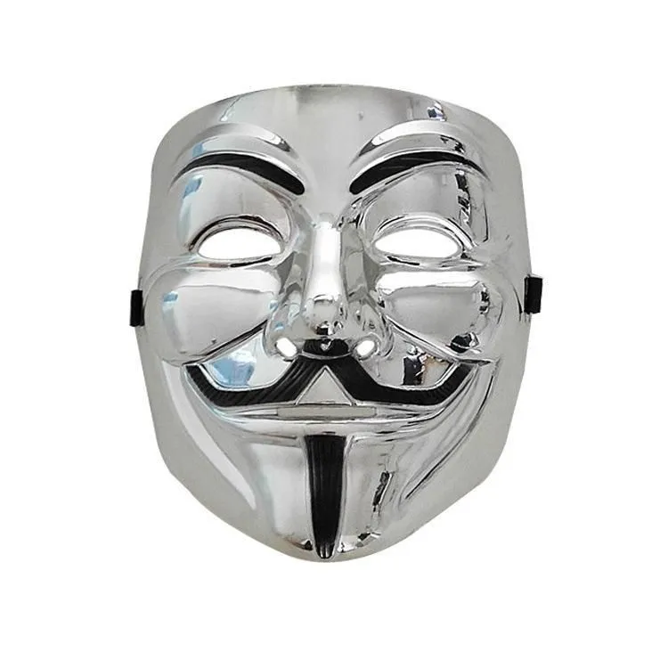 Μάσκες Cosplay για Halloween για Vendetta Anonymous Guy Fawkes Fancy Ενηλίκων Μάσκα FY3222_voghion.com