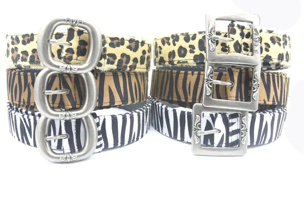 2025 New Chrome Womens Cheetah Belt Y2k Leopard Zebra Pattern Snake Cos Skin Wrinkle Pin Gold Buckle Dress Jeans Set Fd3_voghion.com