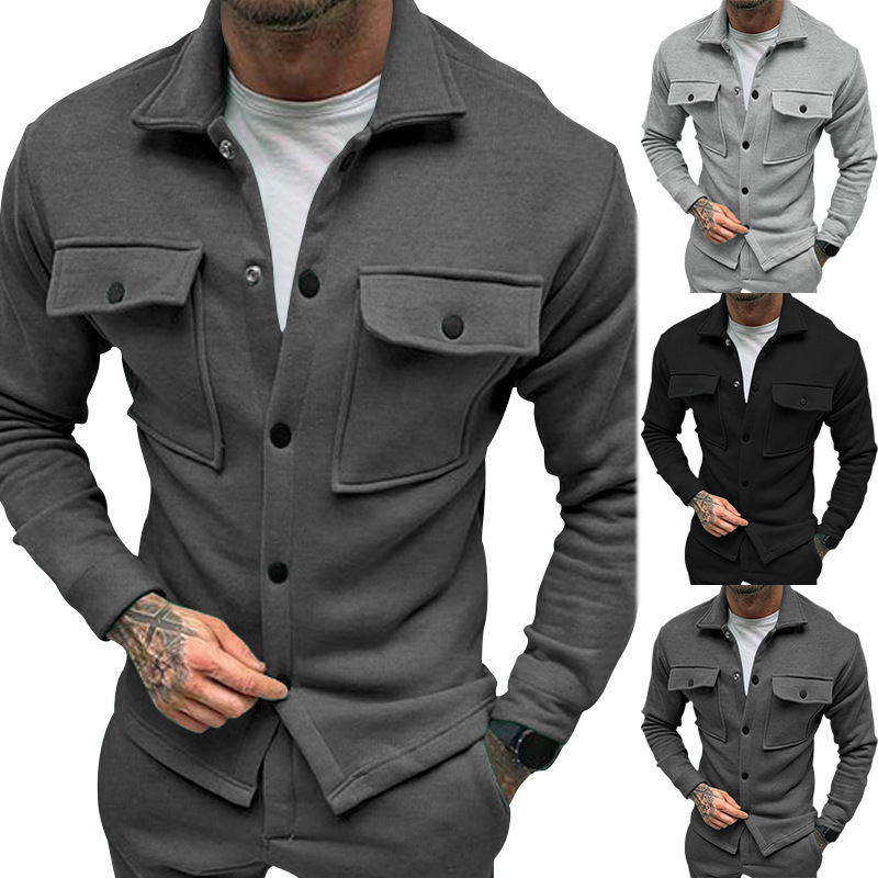 2024 Winter New Plush Fashion Casual Jackets Trendy Men's Wear_voghion.com