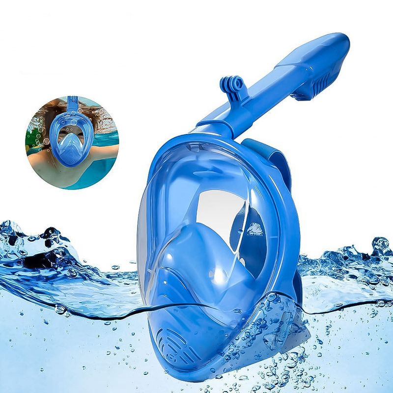 Full dry gear Children's waterproond anti-fog full face diving mask snorkeg kit_voghion.com