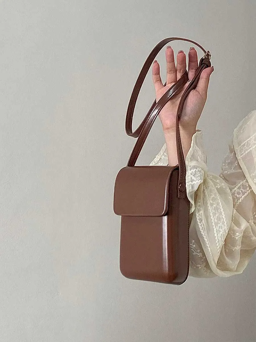 Sacs à bandoulière à rabat 2024 pour femmes, mini sacs à main et sacs à bandoulière en cuir PU pour filles, dames, téléphone, simple, solide, design_voghion.com