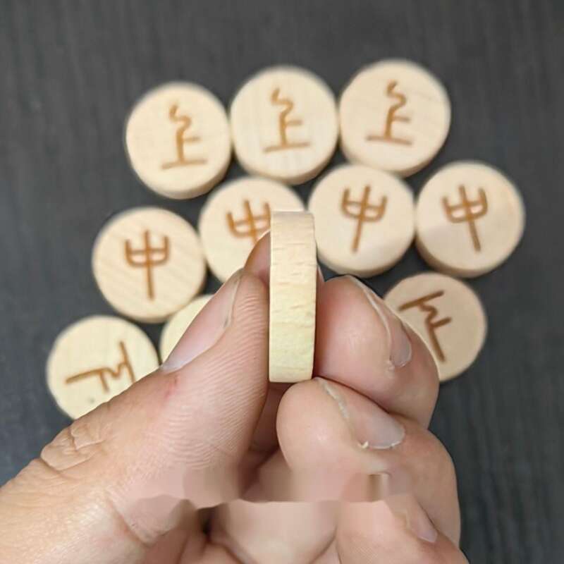 Jing Lingqi Solid Beech Wood Rare Chess Supplies Six Lines Learning Props Teaching Aids_voghion.com