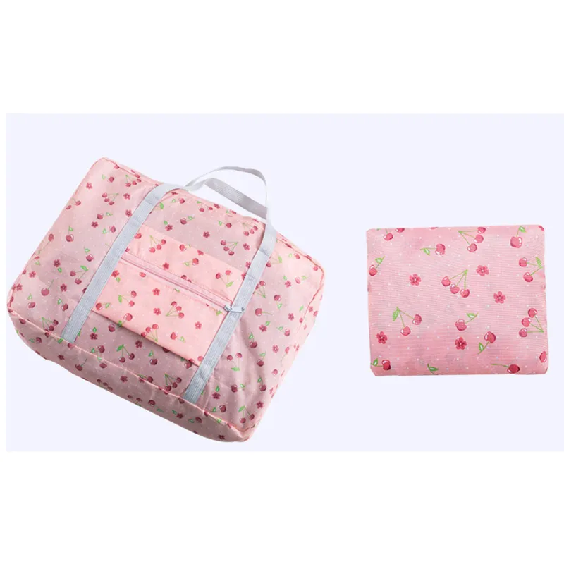 2023 neue Nylon Faltbare Unisex Große Kapazität Tasche Lage Frauen Wasserdichte Handtaschen Männer Reisetaschen_voghion.com
