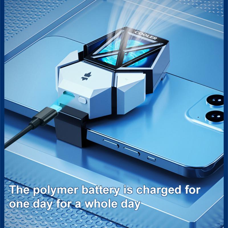 Universal Turbo Hurricane Spiel Kühler Mini Handy Lüfter Kühler Handy Kühlkörper Für IPhone/Samsung/Xiaomi_voghion.com