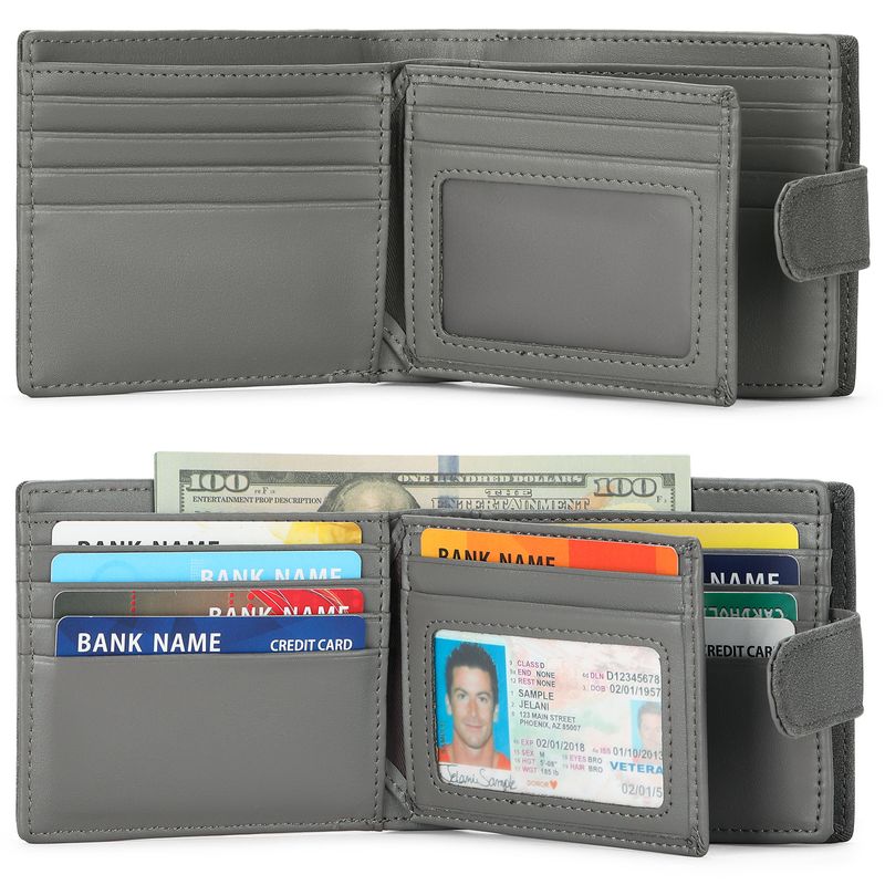 Herren kurze Lederbrieftasche Top-Schicht Rindsleder RFID Anti-Diebstahl-Bürste Mode Casual Außenhandel Brieftasche_voghion.com